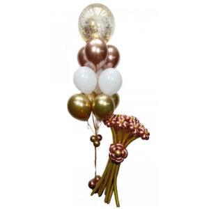 Bouquet Burbuja Látex y Flores B401