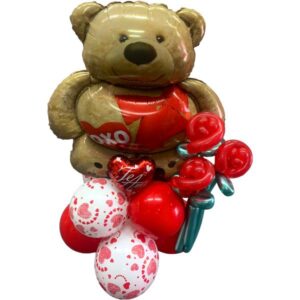 Mini Mural Oso y Flores GAE171