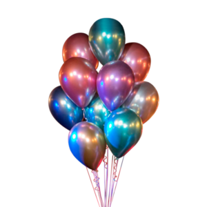 Bouquet de Látex Chrome 12"